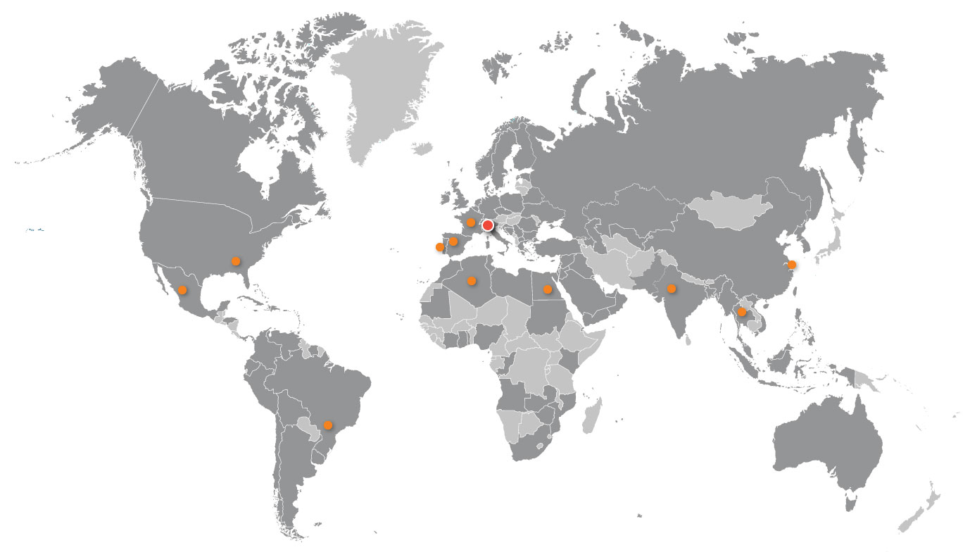 Boldrocchi branches worldwide